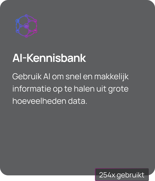 Aivoria AI-kennisbank voor het zoeken en analyseren van informatie in grote datasets.